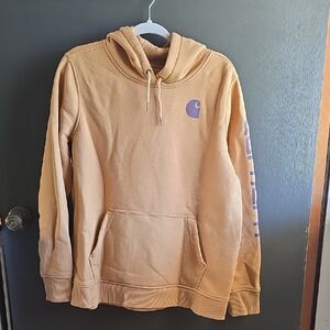 Carhartt Mustard Yellow Womens  Pullover Hoodie